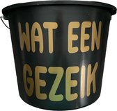Cadeau Emmer-Wat een Gezeik-12 Liter-Zwart-Cadeau-Geschenk-Gift-Kado-Zomaar
