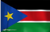 VlagDirect - Zuid-Soedanese vlag - Zuid-Soedan vlag - 90 x 150 cm