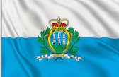 VlagDirect - San Marinese vlag - San Marino vlag - 90 x 150 cm
