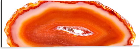 Dibond - Kristal - Rood - Geel - Oranje - Roze - 120x40 cm Foto op Aluminium (Wanddecoratie van metaal)
