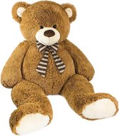 BRUBAKER XXL Teddybeer 150 cm Groot - Bruin - Knuffel Pluche - Knuffelbeer