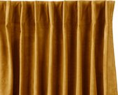 Lifa Living - Fluwelen Gordijn - Ocher - Verduisterend - Gordijnen met 10 Ophanghaken - Wasbaar - Kreukherstellend - Kleurvast - 150 x 250 cm, 1 Stuk
