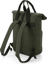 Twin Handle Roll-Top Backpack BagBase - 11 Liter Olive Green