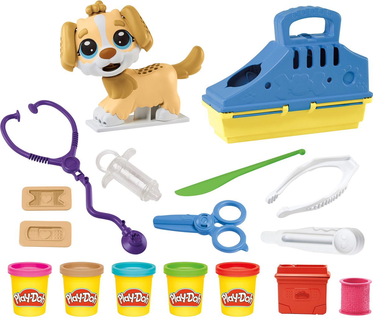 Play-Doh Dierenarts Speelset - Boetseerklei - Inclusief 5 Play-Doh potjes - Knutselen voor kinderen — afbeelding 10