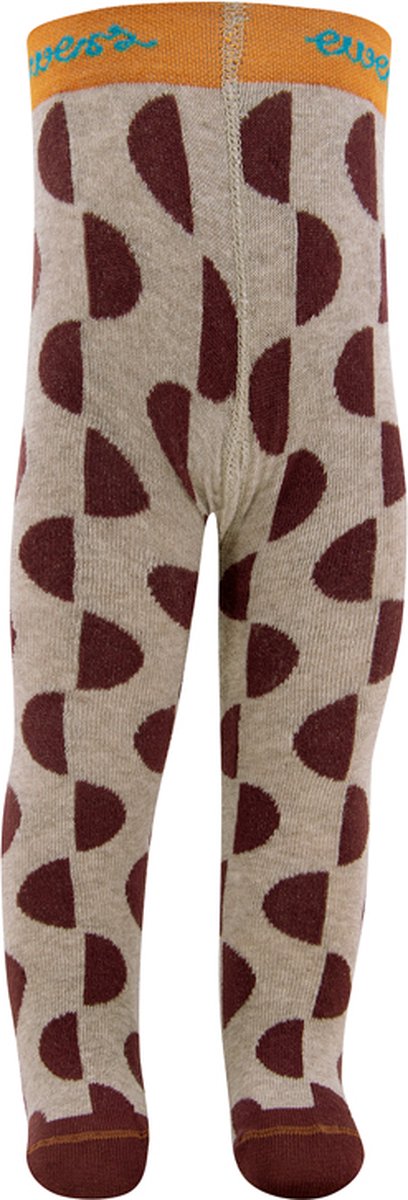 Ewers Maillot Kindermaat - Halve Cirkels Grafisch Design - Donkerbeige & Donkerbruin-62