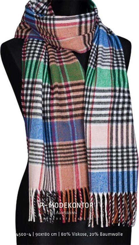 Winter Sjaal Dames Sjaal Multicolor Geruit