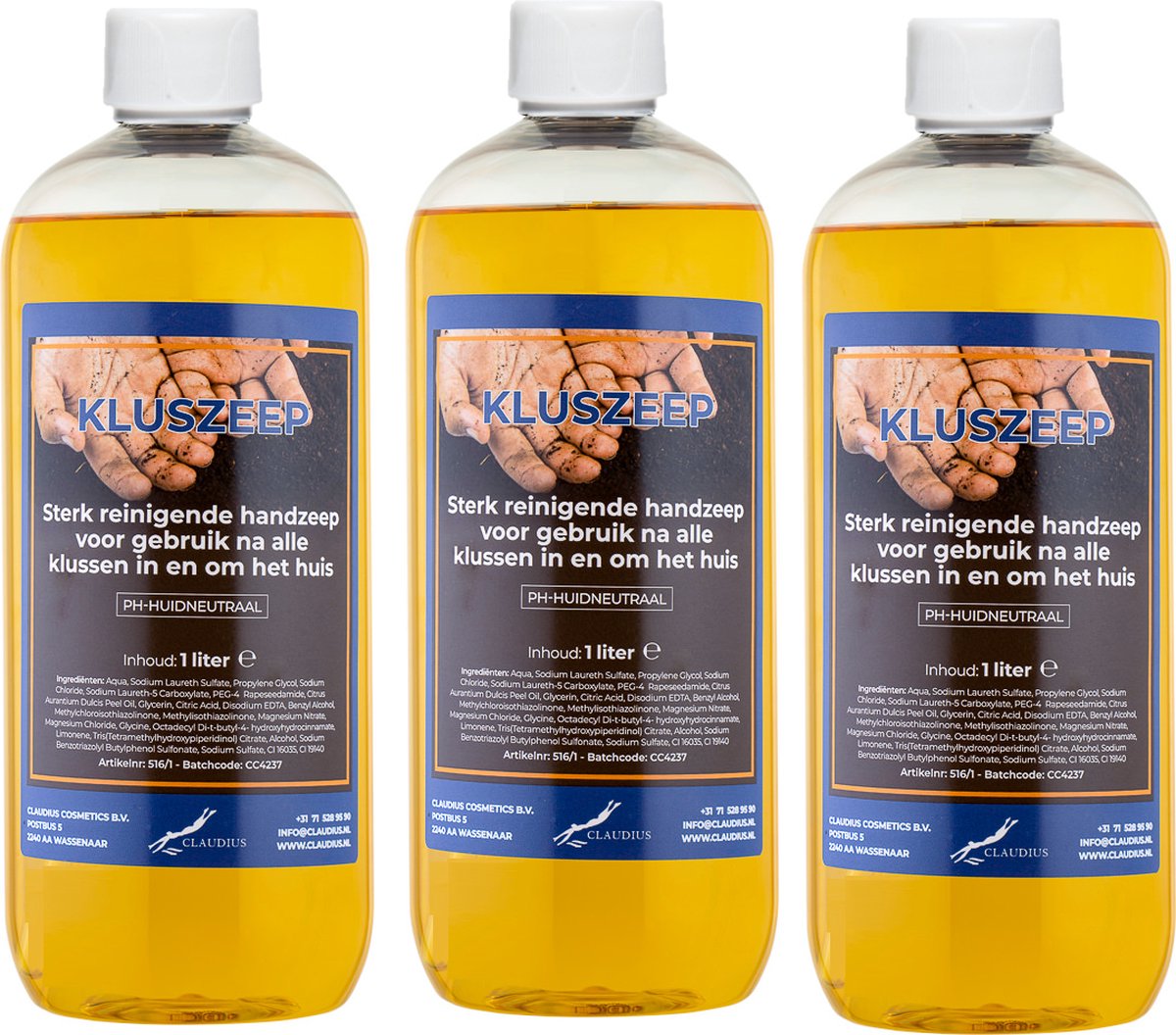 Goedkoopste Claudius Kluszeep 1 liter - set van 3 stuks