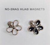 Fako Bijoux® - 2x Magnetische Broche - Hoofddoek Magneet - Sjaal - Hijab Accessoires - Abaya - 17mm - 2 Stuks - Flower Leaf