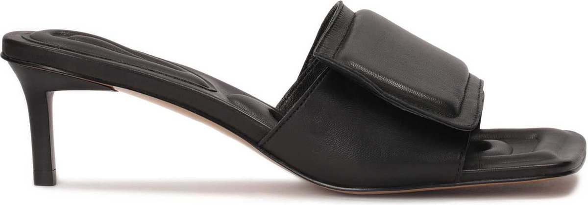 Kazar Studio Black leather mules with a thin heel