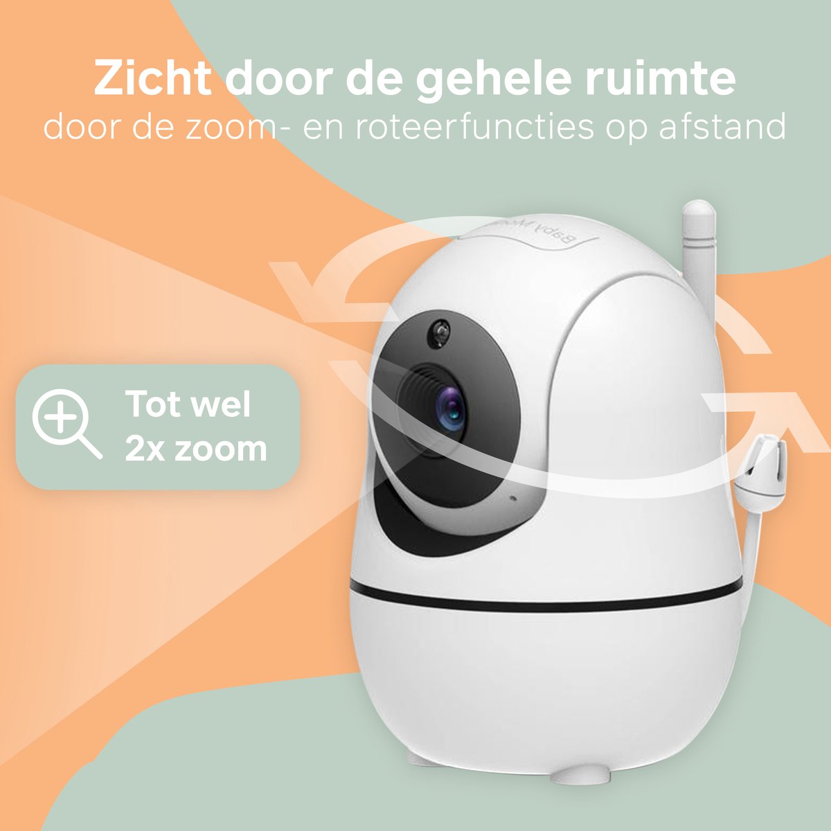 B-care Starlight Mini - Babyfoon Met Camera - 3.5 Inch LCD Baby Monitor - Uitbreidbaar Tot 4 Camera's - Zonder Wifi en App thumbnail 5