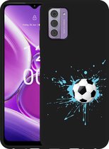 Cazy Hoesje Zwart geschikt voor Nokia G42 Soccer Ball