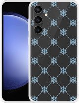 Cazy Hoesje geschikt voor Samsung Galaxy S23 FE Snowflake Pattern