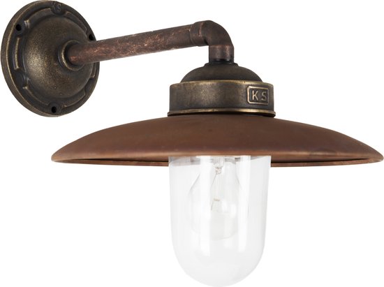 KS Verlichting wandlamp Palazzo E27 Klassiek Brons Koper