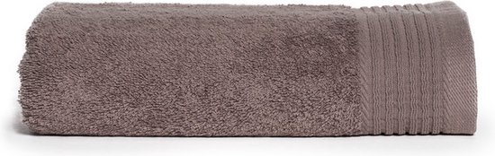 The One Towelling Deluxe handdoek - 60 x 110 cm - Badlaken - Hoge vochtopname - Met ophanglus - 550 gr/m² - 100% Gekamd katoen - Taupe