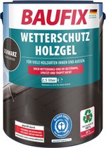 BAUFIX Houtbeschermende Gel- Beits gitzwart 2,5 Liter