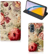 Smart Cover geschikt voor OnePlus Nord 2 5G Bloemen