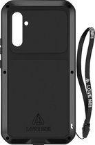 Samsung S23 Plus Volledige Cover Case (Schokbestendig, Regen, Sneeuw) Love Mei - Zwart