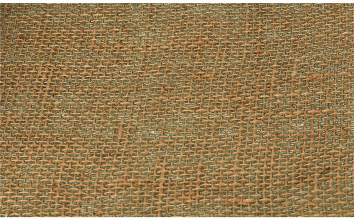 Chaks Jute tafelloper - 2x - 28 x 500 cm - beige - extra breed gaas - Tafeldecoratie versieringen
