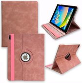 Casemania Hoes Geschikt voor Apple iPad Pro 11 inch (2018 - 2020 - 2021 & 2022) Pale Pink - Draaibare Tablet Book Cover
