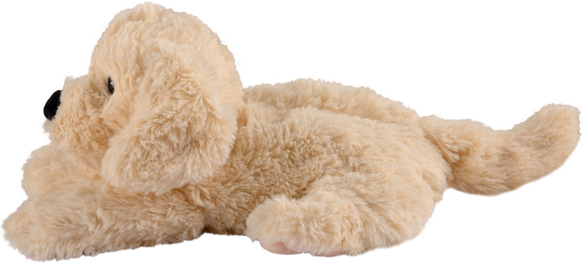 Warmies warmte/magnetron knuffel golden retriever hond - lichtbruin - 33 cm - pittenzak - opwarm knuffel — afbeelding 2