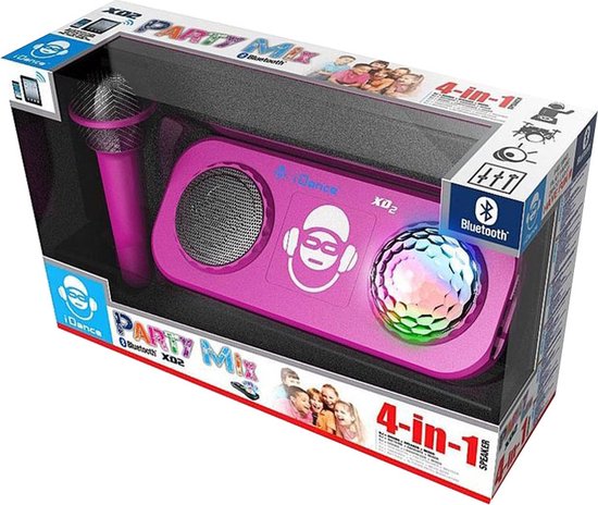 iDance XD2PK Bluetooth Party Systeem met Disco LED-Verlichting - Roze van iDance — afbeelding 5