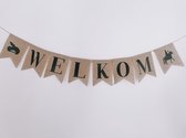 KLEINE FRUM - Welkom - Sinterklaas - Sint en Piet - decoratie - jute slinger - vlaggenlijn - sintdecoratie