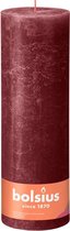 Bougie pilier rustique rouge vin Bolsius 300/100 (200 heures) Rouge Velours