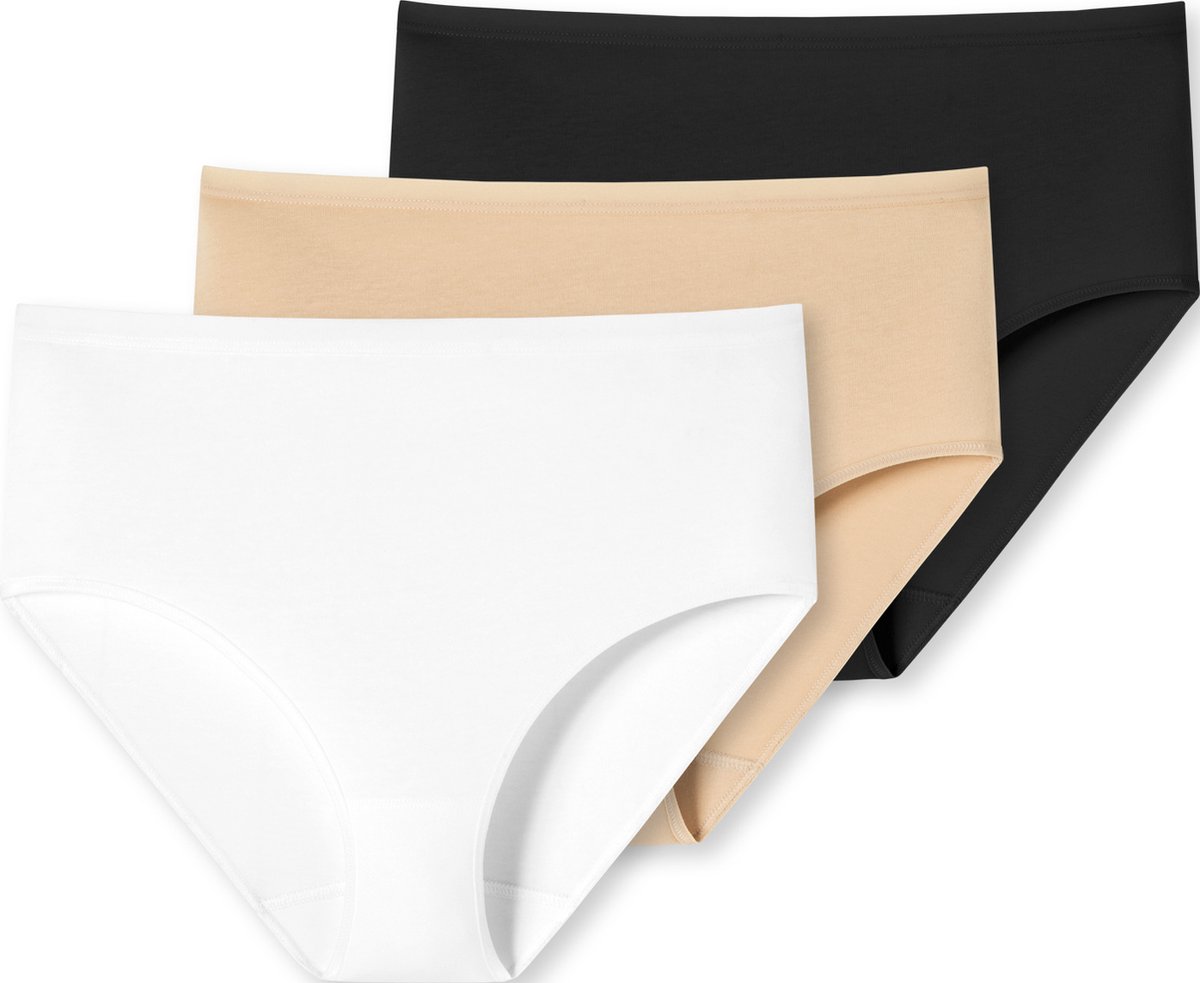 Uncover by Schiesser 3PACK Midi Slip Dames Onderbroek - assorted - Maat L