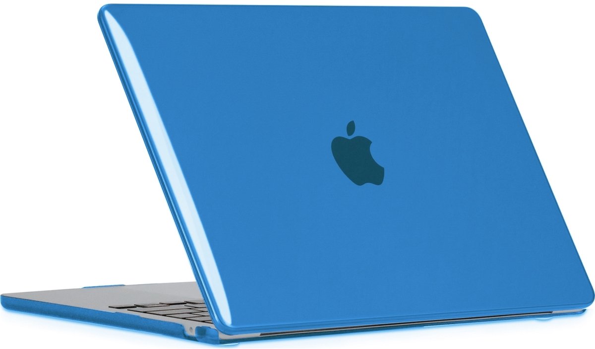 Mobigear Laptophoes geschikt voor Apple MacBook Air 15 Inch (2023-2025) Hoes Hardshell Laptopcover MacBook Case | Mobigear Glossy - Donkerblauw - Model A2941 / A3114 / A3241