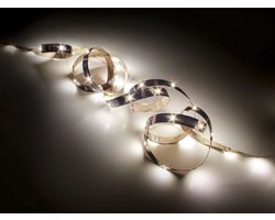 REALITY CHIP Ledstrip - Zwart - LED RGB 10W - Lengte 3 m - Inkortbaar - Geintegreerde dimmer - Lichtkleur traploos instelbaar - Memory functie - Afstandsbediening
