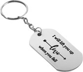 Akyol - i will lift you up when you fall sleutelhanger - Familie - vrienden relatie - cadeau - 54 x 29mm