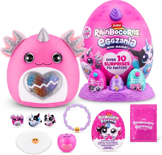 ZURU - Rainbocorns - Eggzania Mini Mania - 23cm - Axel Little | bol