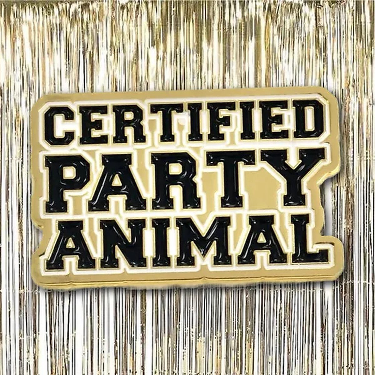 Certified Party Animal embleem Carnavalsembleem embleem carnaval - 