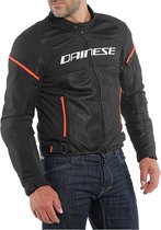 DAINESE AIR FRAME D1 TEX BLACK WHITE RED FLUO MOTORCYCLE JACKET-46 - Maat - Jas