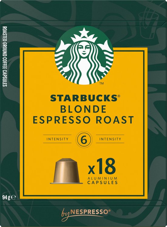 Starbucks by Nespresso capsules Blonde Espresso Roast - 126 koffiecups - Starbucks