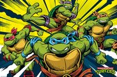 Poster TMNT Turtles in Action 91,5x61cm