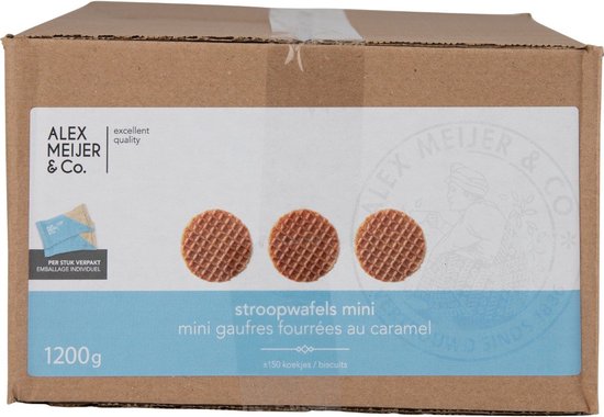Alex Meijer Stroopwafels mini 150 stuks