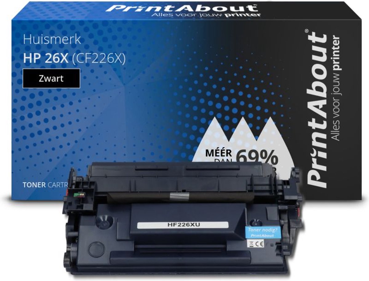 PrintAbout - Alternatief voor de HP CF226X (nr 26X) / zwart