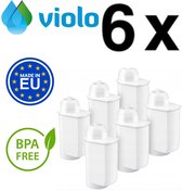 6x VIOLO waterfilter voor SIEMENS BOSCH koffiemachines, filtervervanging 6 stuks