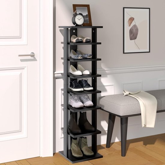 schoenenrek - planken, schoenenstandaard, hoog / schoenenorganizer ruimtebesparend, multifunctioneel,27D x 28W x 110,5H centimeter