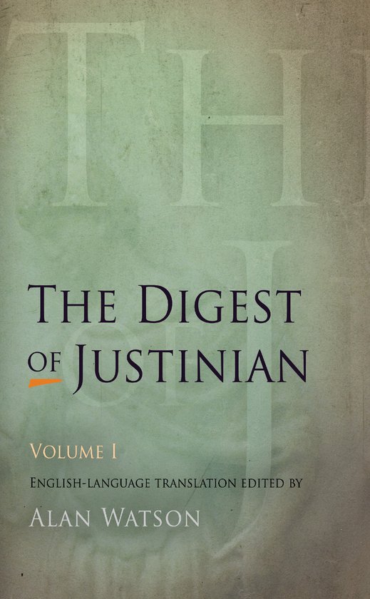 The Digest of Justinian - cover