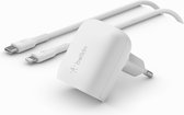 Belkin Boost Charge adapter met kabel - USB-C naar Lightning - 1m - 20W - Wit