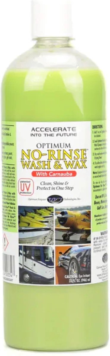 Optimum No Rinse Car Wash & Wax 950ml