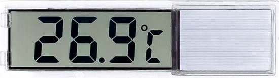 4 stuks watertemperatuurstickers, zelfklevende aquariumthermometer, digitale aquariumthermometer, geschikt voor het houden van schildpadden, reptielen en siervissen (zwart