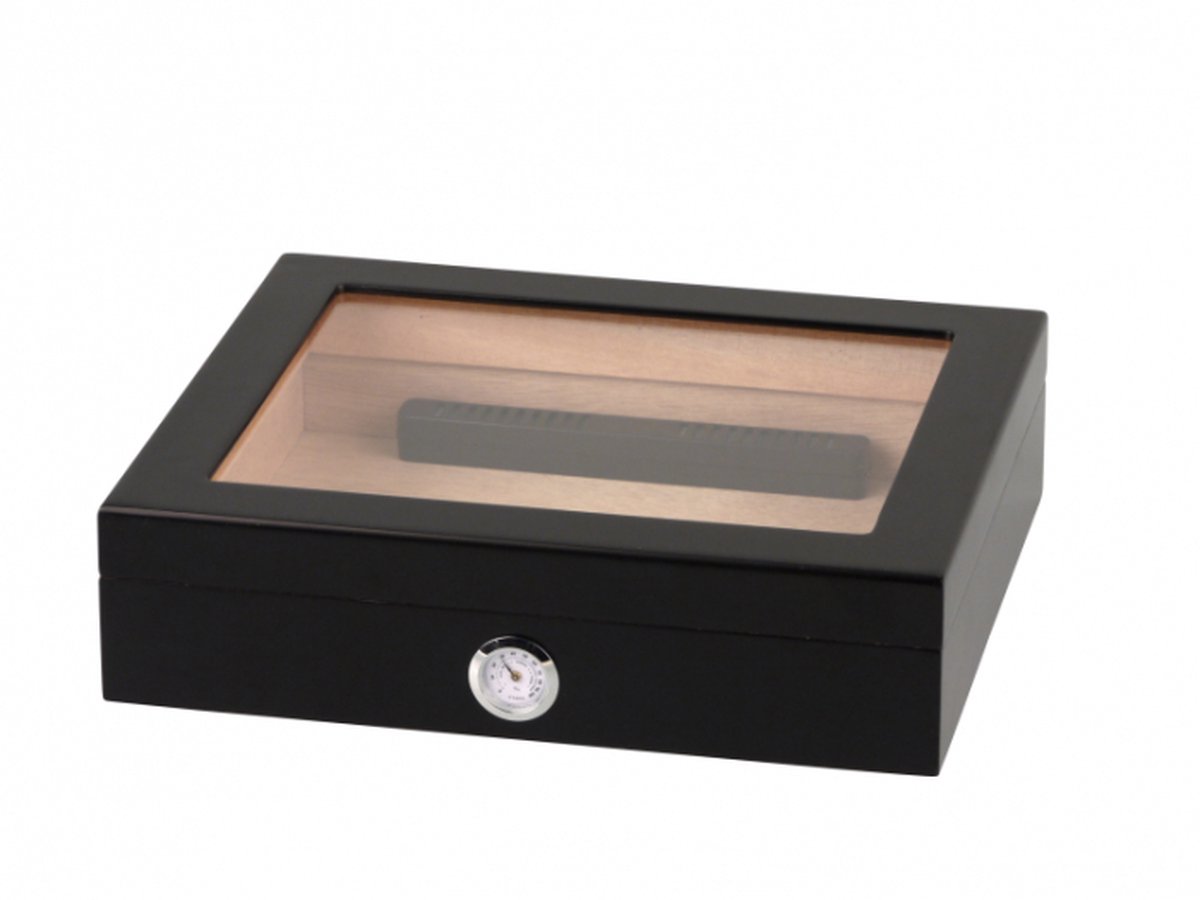 Goedkoopste Cohiba Sigarendoos - Luxe Humidor - Sigaren Doosje Hoge Kwaliteit - Zwart - 30 Sigaren