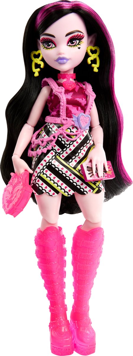 Monster High Skulltimate Secrets - Neon Frights - Draculaura - 21 cm - Modepop — afbeelding 4