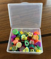 Finnacle - Perles - Forme fruit - 50 pièces - Petit - Cadeau - Fabrication de bracelets - Fabrication de collier - Fimo
