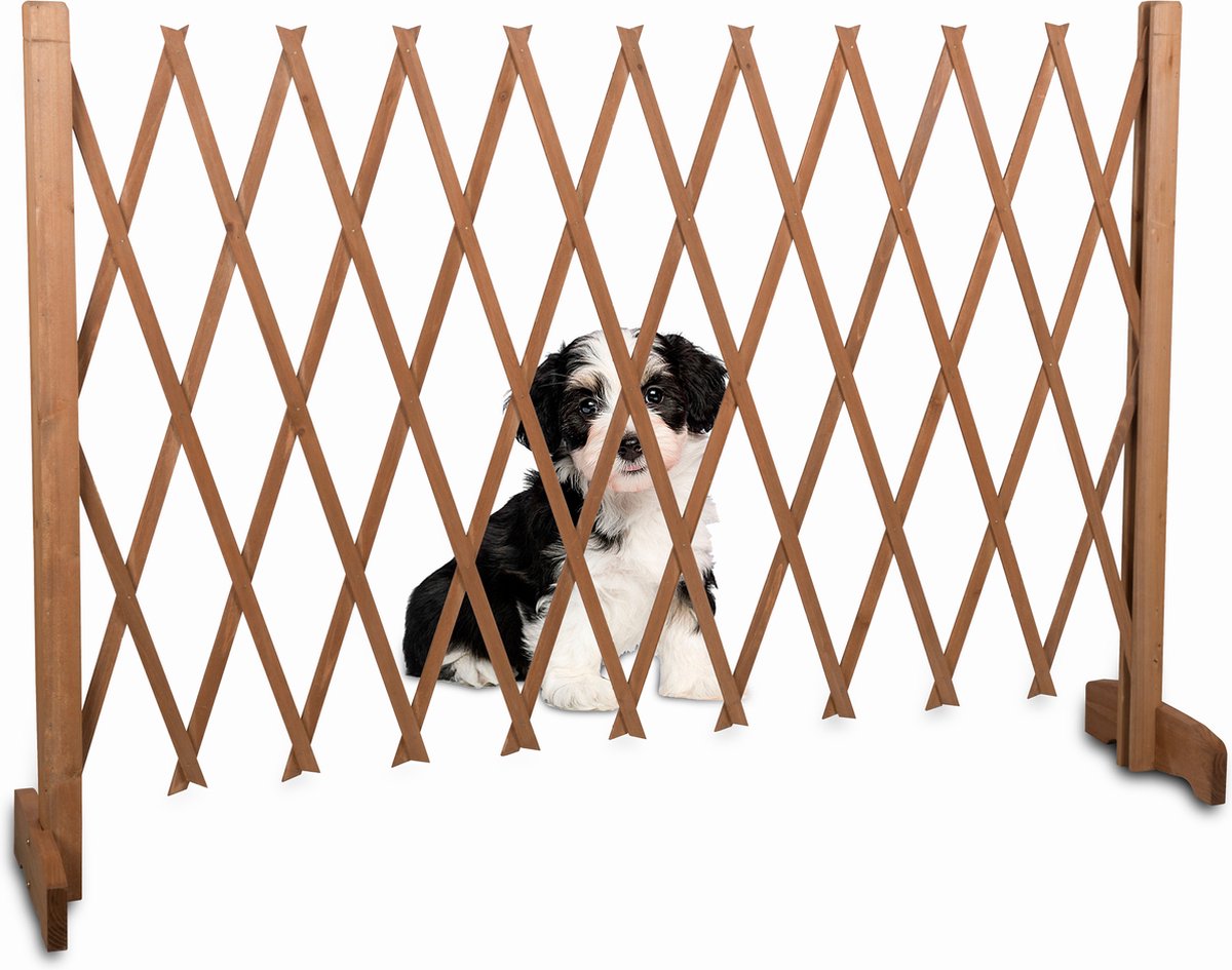 PawHut Barrière de sécurité chien barrière animaux rétractable