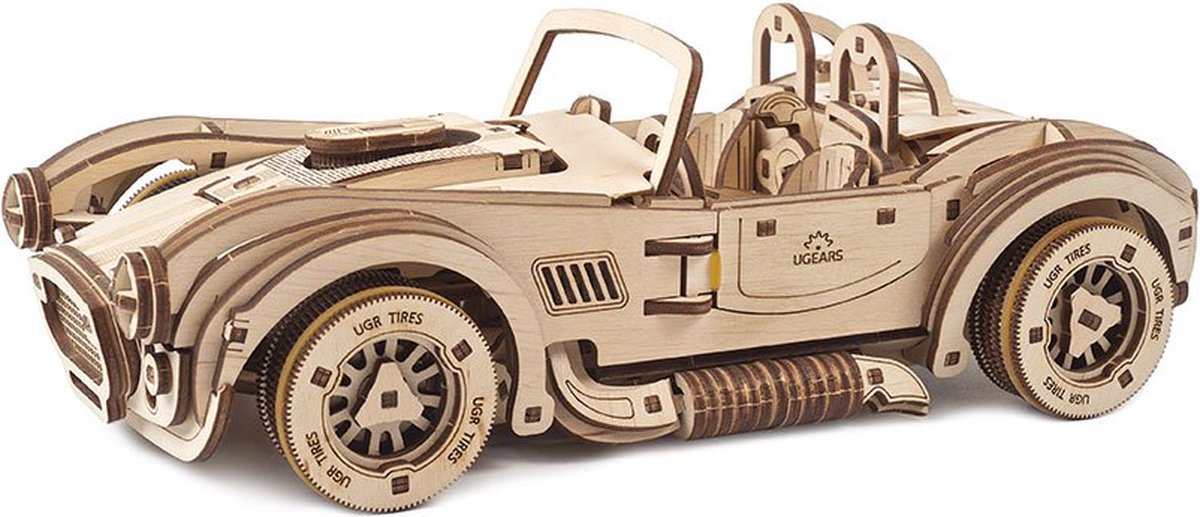 UGEARS Houten 3D Model - Drift Cobra Racing Car — afbeelding 22
