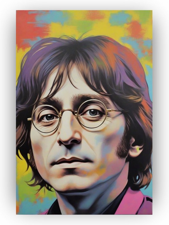 Plat Décoratif Mural John Lennon – Porcelaine Arcopale, Fabrication Italienne Moderne